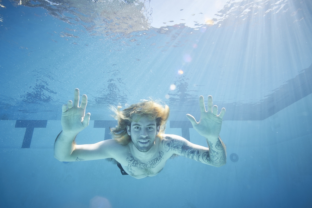 2016 In Pictures - 25-year-old Spencer Elden, who was pictured as a baby on Nirvana's iconic album cover, Nevermind. 
